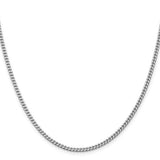 3MM Curb Chain - Sterling Silver