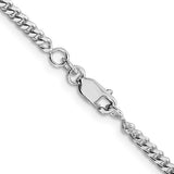 3MM Curb Chain - Sterling Silver