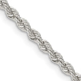 3MM Rope Chain - Sterling Silver